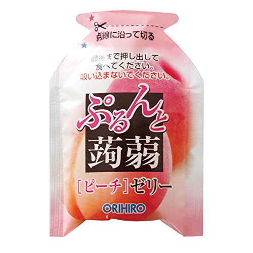 Amazon.co.jp: オリヒロ ぷるんと蒟蒻ゼリー ピーチ (20g×6個)×6袋
